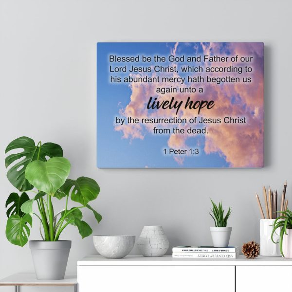 Scripture Canvas Lively Hope 1 Peter 1:3 Christian Bible Verse Meaningful Framed Prints, Canvas Paintings - Image 8