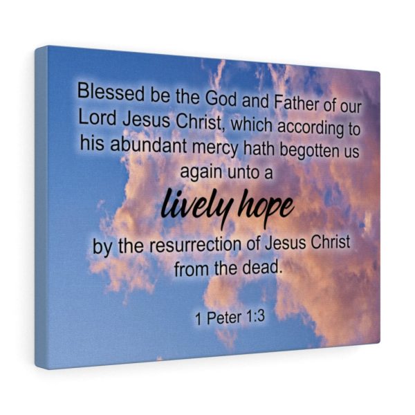 Scripture Canvas Lively Hope 1 Peter 1:3 Christian Bible Verse Meaningful Framed Prints, Canvas Paintings