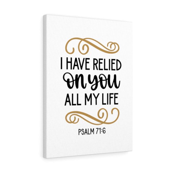 Scripture Canvas Relied On You Psalm 71:6 Christian Bible Verse Meaningful Framed Prints, Canvas Paintings - Image 8