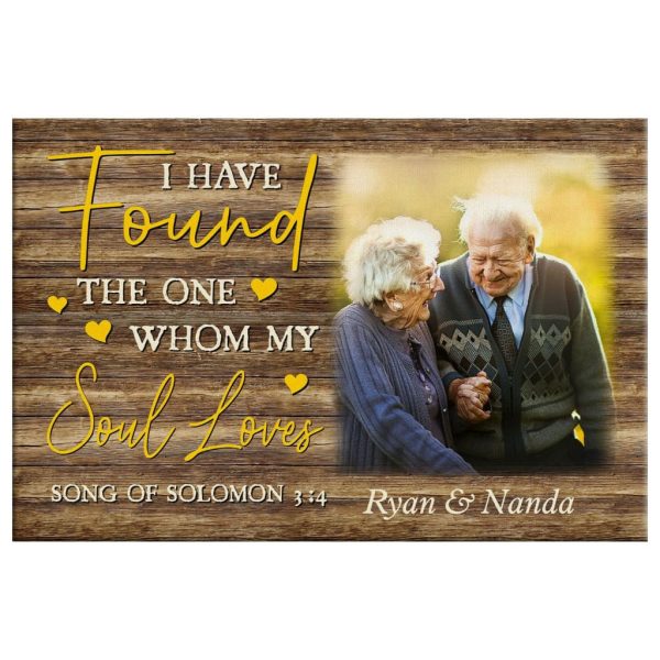 I Have Found The One Whom My Soul Loves Personalized Custom Canvas Hanging Gift, Canvas Paiting Frames Print - Image 3