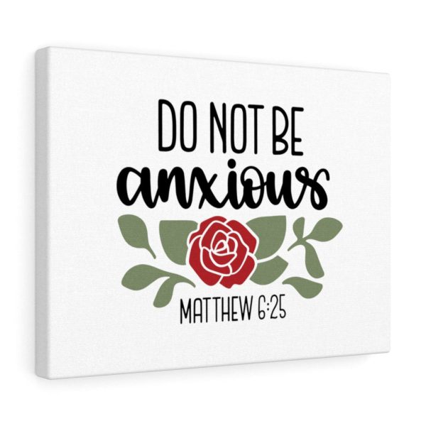 Scripture Canvas Do Not Be Anxious Matthew 6:25 Christian Bible Verse Meaningful Framed Prints, Canvas Paintings - Image 3