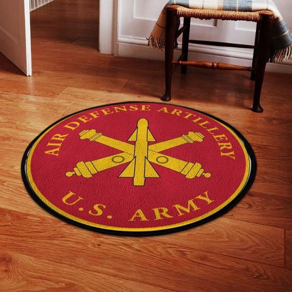 Air Defense Artillery Round Mat Round Floor Mat Room Rugs Carpet Outdoor Rug Washable Rugs - Image 2