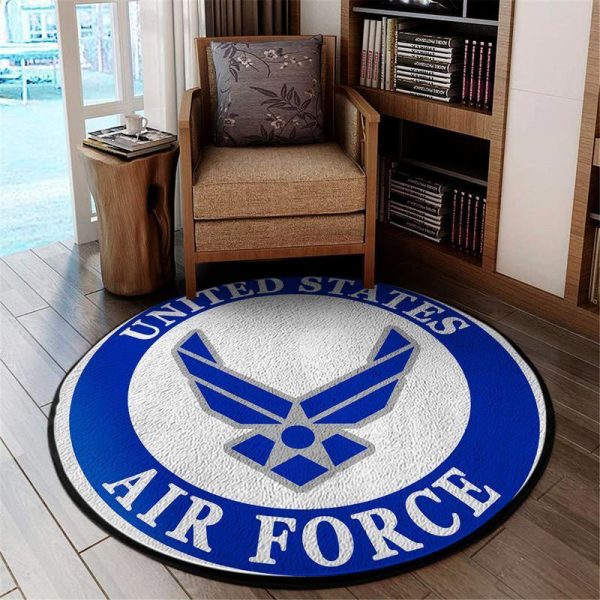 Us Airforce Living Room Round Mat Circle Rug - Image 2