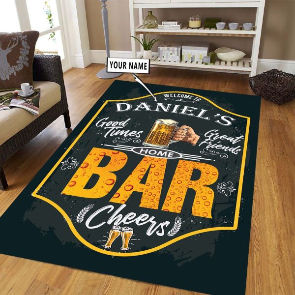 Personalized Bar Decor For Home Bar Man Cave Rug Carpet - Image 3