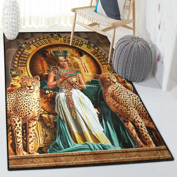 Mummy Bedroom Rugs Egyptian Queen 1708Ts Rug Rectangle Rugs Washable Area Rug Non-Slip Carpet For Living Room Bedroom - Image 2