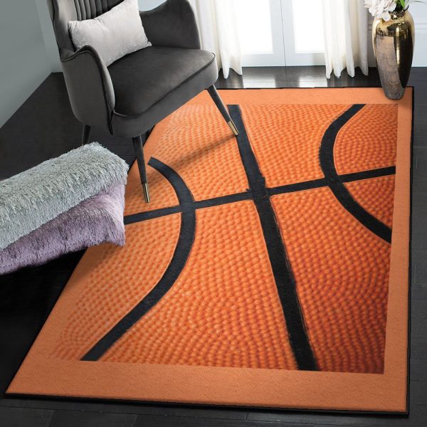 Basketball Hoop Large Basketball Rug Rectangle Rugs Washable Area Rug Non-Slip Carpet For Living Room Bedroom