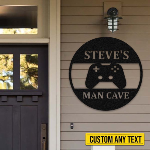 Personalized Gamer Man Cave, Home Decor, Gift For Playing Games Lovers