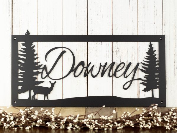 Custom Metal Sign Outdoor Last Name Sign Housewarming Gift Personalize