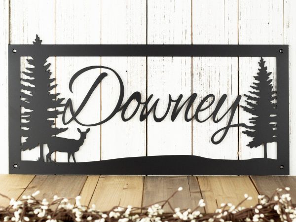 Custom Metal Sign Outdoor Last Name Sign Housewarming Gift Personalize - Image 2