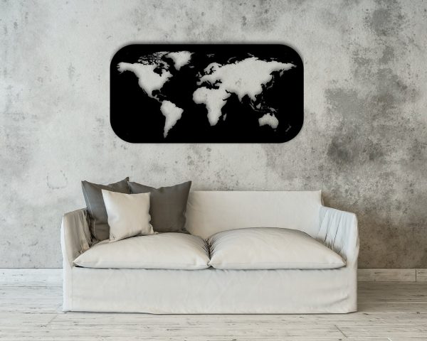 Metal World Map World Map Metal Wall Decor Steel World Map World Map I