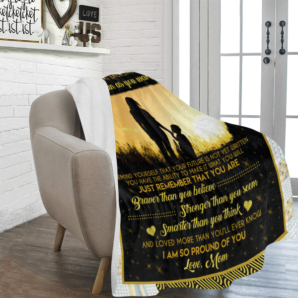 My Dear Son I Want You To Know I Love You Fleece Blanket - Image 5