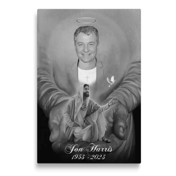 Memorial Day Gift Ideas Personalized Memorial Gifts With Photo Sympathy Gifts For Loss, Safe In Jesus Arms DemCanvas - Image 4