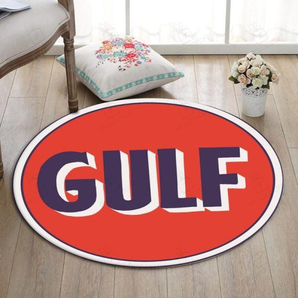 Lemans Living Room Round Mat Circle Rug Gulf Racing Lemans Steve Mcqueen - Image 4