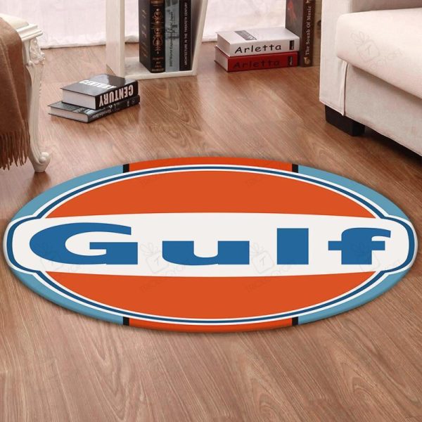 Lemans Living Room Round Mat Circle Rug Gulf Racing Lemans Steve Mcqueen - Image 5