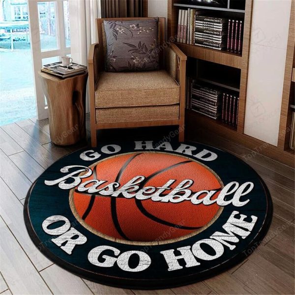 Go Hard Or Go Home Round Mat Round Floor Mat Room Rugs Carpet Outdoor Rug Washable Rugs - Image 2