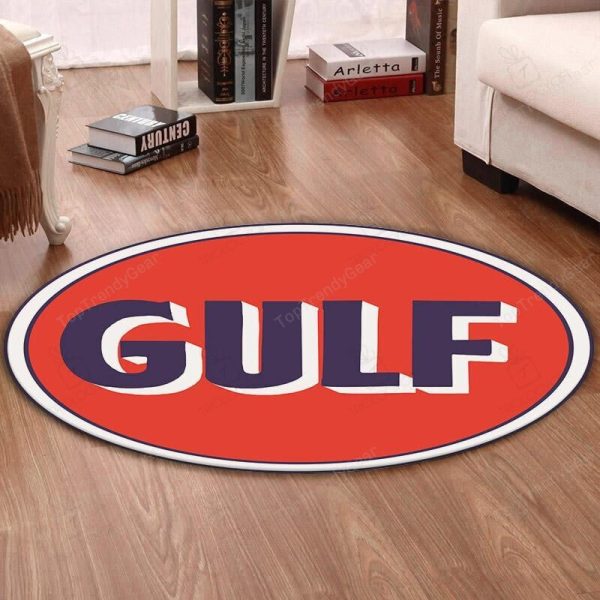 Lemans Round Mat Gulf Racing Lemans Steve Mcqueen Round Floor Mat Room Rugs Carpet Outdoor Rug Washable Rugs - Image 2