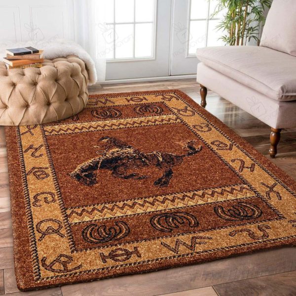 Cowboy Area Rugs For Living Room Rectangle Rug Bedroom Rugs Carpet Flooring Gift RS137596|Rosabella Print