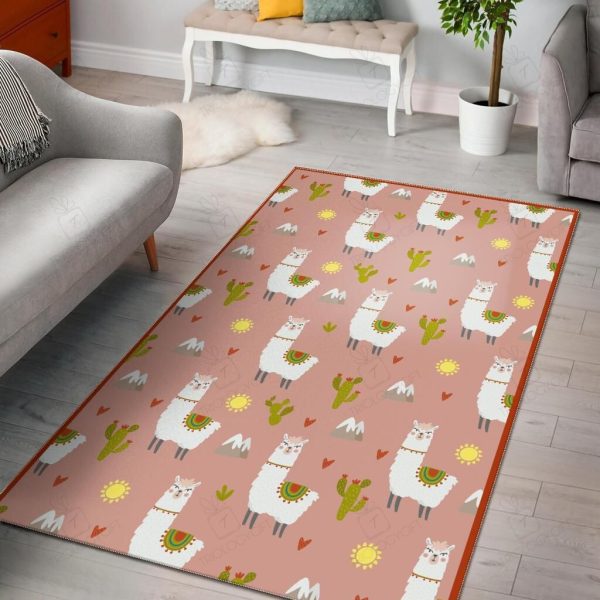 Llama Rectangle Area Rugs Carpet For Living Room, Bedroom, Kitchen Rugs, Non-Slip Carpet Rp121221 Print