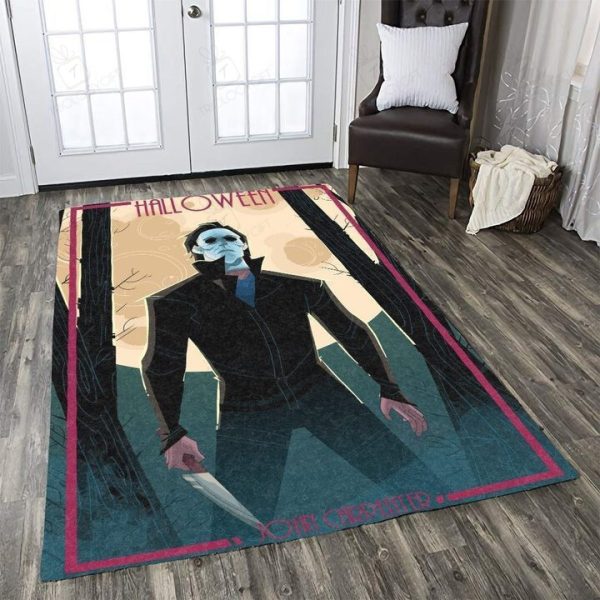 Michael Myers Horror Rectangle Area Rugs Carpet For Living Room, Bedroom, Kitchen Rugs, Non-Slip Carpet Rp122161 Print